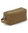 QD651 Quadra Heritage Waxed Canvas Wash Bag Desert Sand colour image